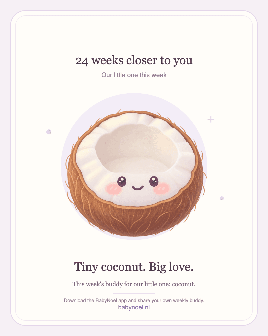 Example of a fruit companion share card