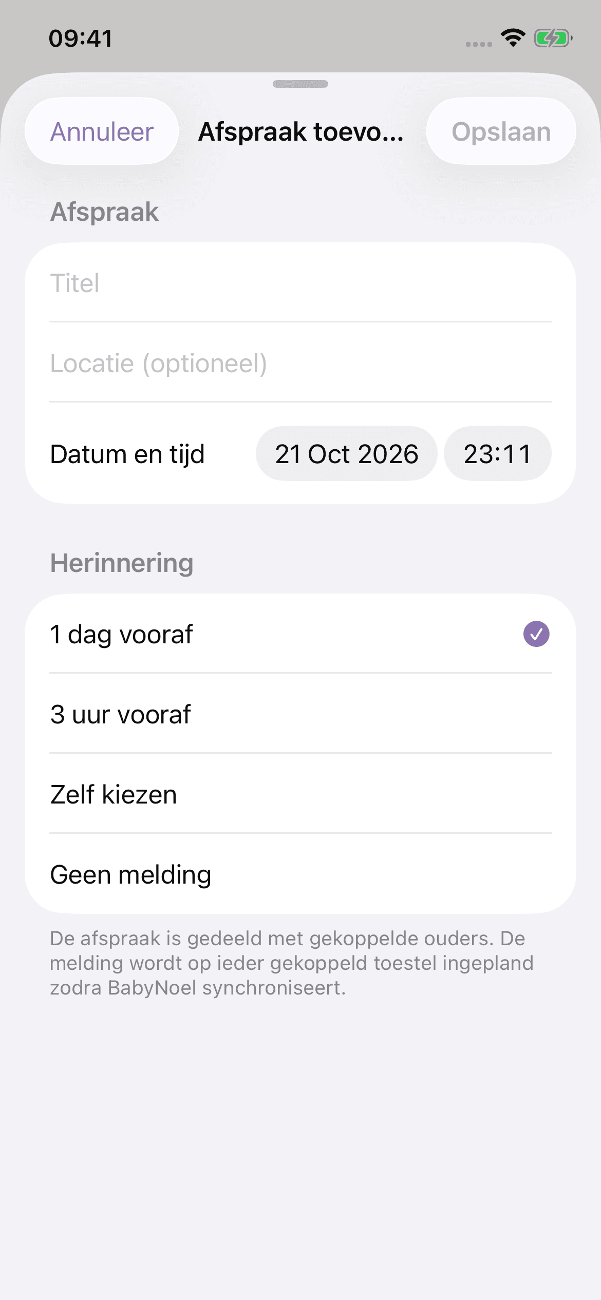 Plan je afspraken